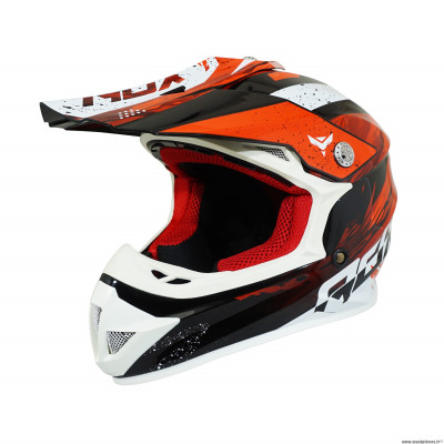 Casque type cross enfant adx mx2 couleur rouge brillant taille YS