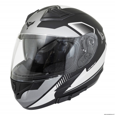 Casque type integral adx xr3 feeling couleur noir/argent/gris mat taille s