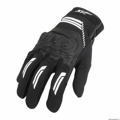 Gants motos printemps/ete adx denver noir/blanc taille M