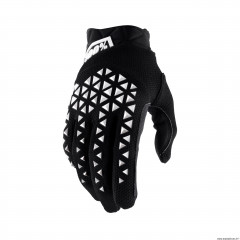 Gants motos 100% airmatic noir/blanc taille S