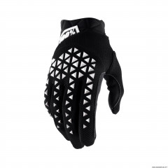 Gants motos 100% airmatic noir/blanc taille L