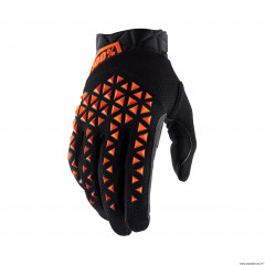 Gants motos 100% airmatic noir/orange taille XL