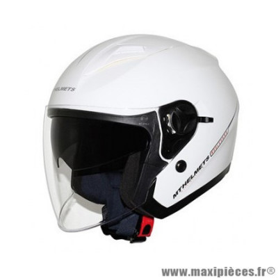 Casque type jet mt boulevard svs uni blanc brillant taille xl