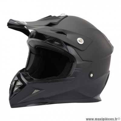 Casque type cross tytan road arrow couleur noir mat taille s