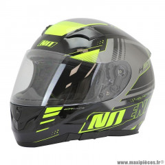 Casque type integral marque NoEnd h20-advance by asd racing couleur noir/jaune taille xs