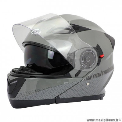 Casque type modulable tytan road roadster couleur gris s