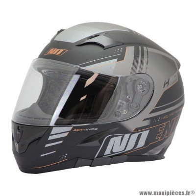 Casque type integral marque NoEnd h20-advance by asd racing couleur noir/brun xxl