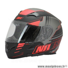Casque type integral marque NoEnd h20-advance by asd racing couleur noir/rouge taille m