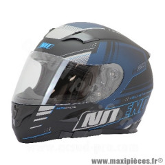 Casque type integral marque NoEnd h20-advance by asd racing couleur noir/bleu taille l