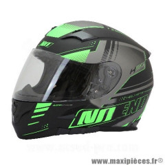 Casque type integral marque NoEnd h20-advance by asd racing couleur noir/vert taille l