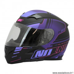 Casque type integral marque NoEnd h20-advance by asd racing couleur noir/mauve taille s