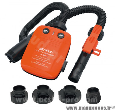 Pompe électrique portable SEAFLO à piles - Transfert carburant, huile, eau - Débit 9L/min - Pro qualité * Prix spécial !