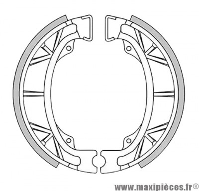 Mâchoires de frein arrière BRENTA BR01200 – pour scooters Peugeot, Kymco, SYM, LVNENG & GY6 (Ø 110 × 25 mm) * Prix spécial !