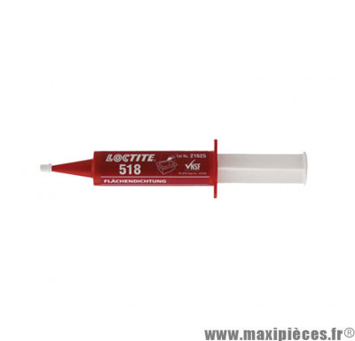 Pate à joint marque Loctite 518 gel rouge (seringue applicateur 25ml)