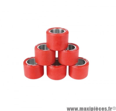 Galets Carenzi 19x15.5 poids 5.5gr pour scooter 50cc Piaggio, Gilera, Aprilia, Derbi, Peugeot, Vespa, Italjet, Malaguti * Prix spécial !