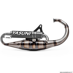 Pot d'échappement marque Yasuni R Carbon / kevlar pour scooter mbk booster (tub307ck)