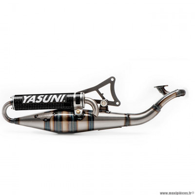 Pot d'échappement marque Yasuni Z Carbon pour scooter mbk nitro (tub901c)