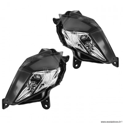 Clignotants arrière à led x2 marque RB Max pour maxi-scooter yamaha t-max 530cc 2012-2016 homologué fumé