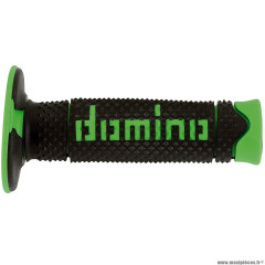 Revêtements poignée 120mm marque Domino cross bi-composants couleur noir / vert a260