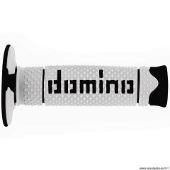 Revêtements poignée 120mm marque Domino cross bi-composants couleur blanc / noir a260