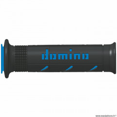 Revêtements poignée 120mm / 125mm marque Domino road bi-composants couleur noir / bleu a250