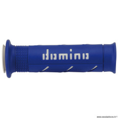 Revêtements poignée 120mm / 125mm marque Domino road bi-composants couleur bleu / blanc a250