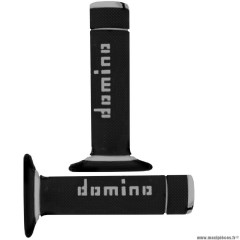 Revêtements poignée marque Domino cross bi-composants couleur noir / gris