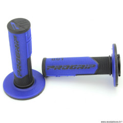 Revêtement poignée marque ProGrip 801 couleur noir / bleu (x2)