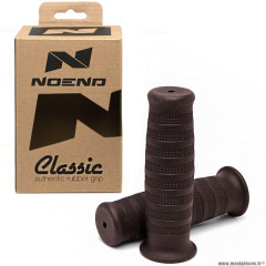 Revêtements poignées x2 marque NoEnd Classic pour moto rocket couleur marron