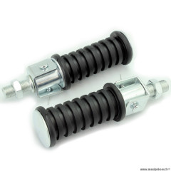 Repose pieds x2 marque OPM pour moto universel (diamètre fixation 12mm)