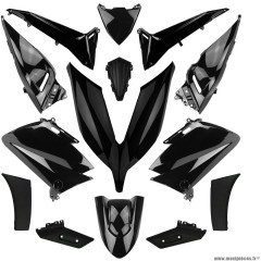 Kit carrosserie 14 pièces pour maxi-scooter yamaha t-max 530cc 2015-2016 couleur noir brilliant