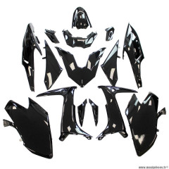 Kit carrosserie 15 pièces pour maxi-scooter yamaha t-max 560 2020 couleur noir brillant