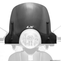 Pare brise sport fumé pour scooter vespa lx (kit montage peint)