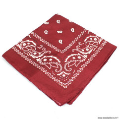 Tour de cou bandana couleur rouge (55 x 55cm)