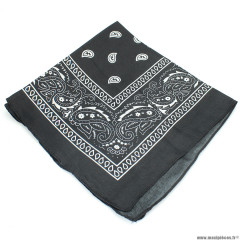 Tour de cou bandana couleur noir (55 x 55cm)