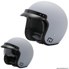 Casque jet marque NoEnd Sun series couleur gris mat taille XS