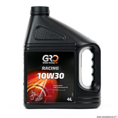 Huile marque Global Racing Oil 4 temps 10w30 100% synthèse (4L)