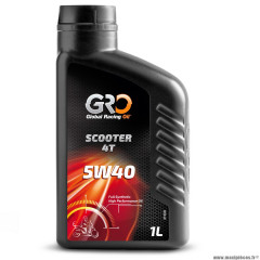 Huile marque Global Racing Oil 4 temps global pour scooter 5w40 100% synthèse (1L)