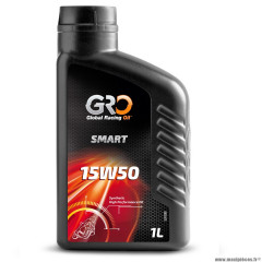 Huile marque Global Racing Oil 4 temps global smart 15w50 synthèse (1L)