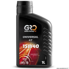 Huile marque Global Racing Oil 4 temps universal 15w40 multigrade (5L)