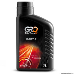 Huile marque Global Racing Oil 2 temps kart-2 100% synthèse (1L)