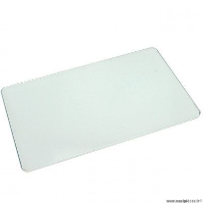 Plaque de plexiglass pour bande film reflecto immatriculation moto 210x130