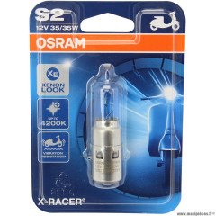 Ampoule marque OSRAM 12v 35 / 35w ba20d halogène xracer s2