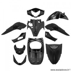 Kit carrosserie 11 pièces pour maxi-scooter honda sh 300 i 2007-2010 couleur noir brillant