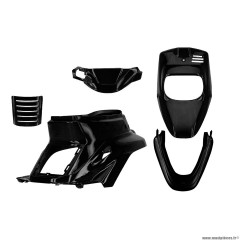 Kit carrosserie noir mat (5 pièces) pour scooter Yamaha Bw's et Mbk booster 2T 50cc (1999-2003)