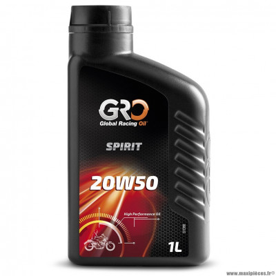 Huile marque Global Racing Oil 4T spirit 20w50 (bidon 1L)