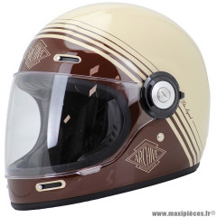 Casque intégral vintage the legend fibre brown taille xs