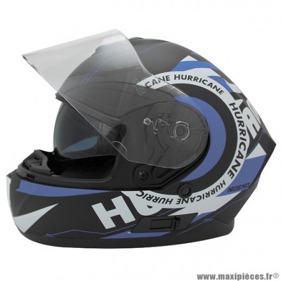 Casque intégral marque NoEnd start graphic black blue taille xs (53-54)