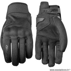Gants marque Five Gloves globe kid noirs coques (certification en 13594:2015) yl