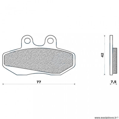 Plaquettes de frein 39 avant marque Carbone Lorraine pour mécaboite senda r drd 2003>2004 / gpr >2004 / xr6 / flame-x125 / beta rr / sherco